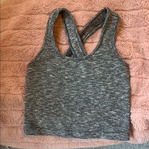 Madewell cross back cropped tank